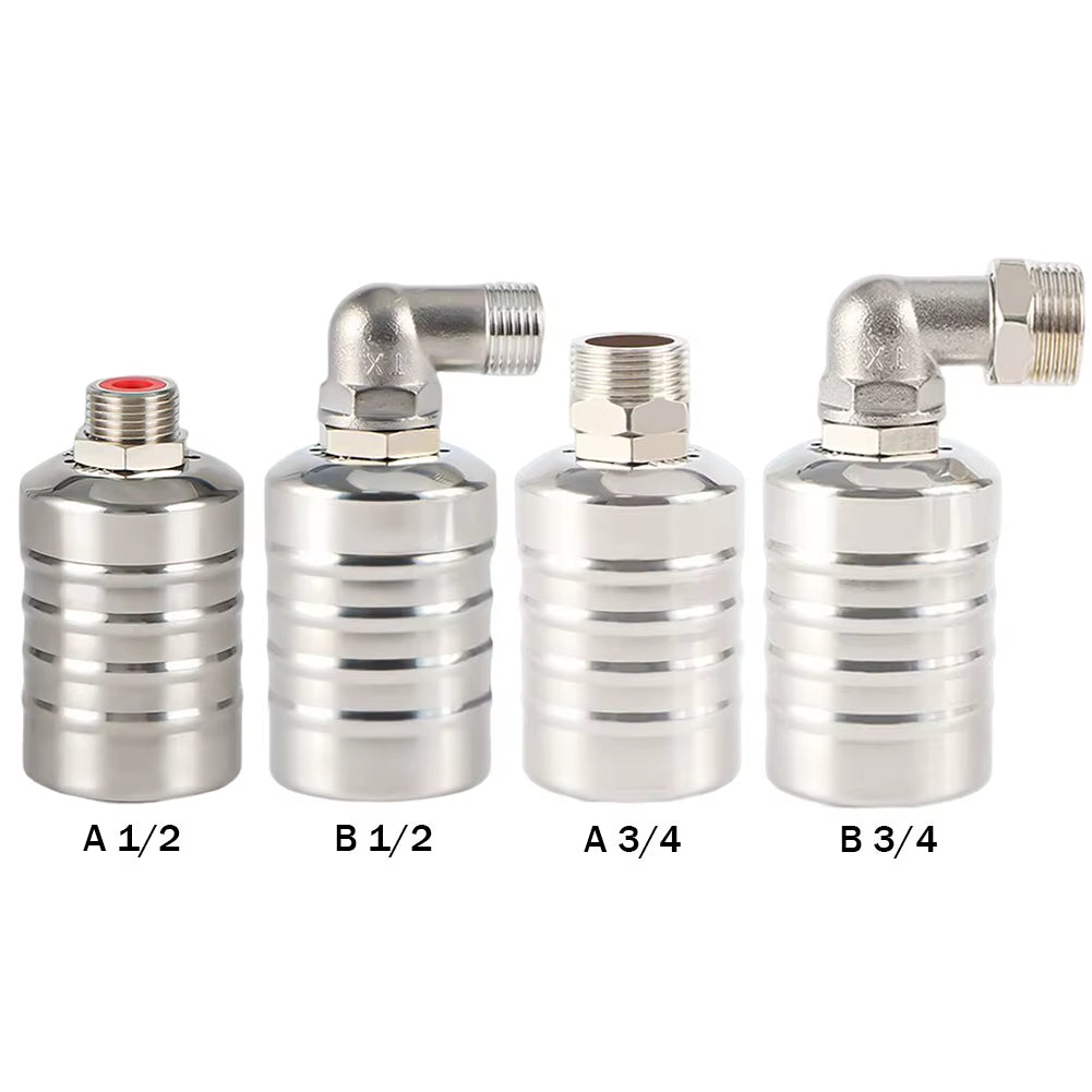 Automatic Water Level Control Valve Stainless Steel Floating Ball Valve Water Tank Water Tower Shutoff Valve Kitchen Accessories
